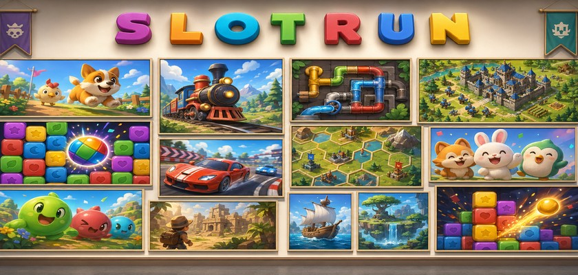 Slotrun platform ana görünüm çok oyunculu oyun ortamı tanıtım
